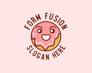 Happy Sweet Donut logo design