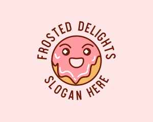 Happy Sweet Donut logo design