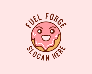 Happy Sweet Donut logo design