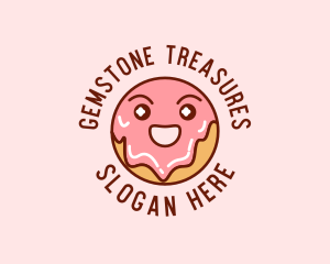 Happy Sweet Donut logo design