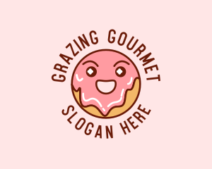 Happy Sweet Donut logo design