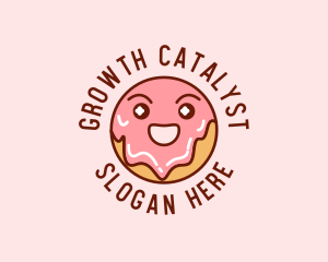 Happy Sweet Donut logo design