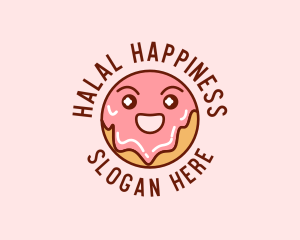 Happy Sweet Donut logo design