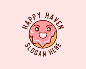 Happy Sweet Donut logo design