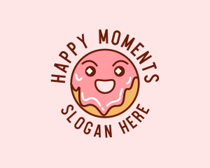 Happy Sweet Donut logo design