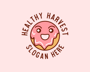 Happy Sweet Donut logo design