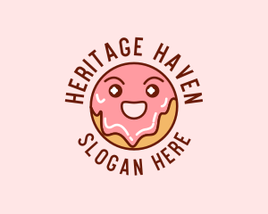 Happy Sweet Donut logo design