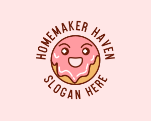 Happy Sweet Donut logo design