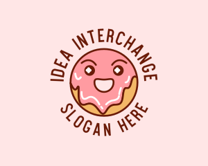 Happy Sweet Donut logo design