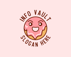 Happy Sweet Donut logo design