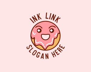 Happy Sweet Donut logo design