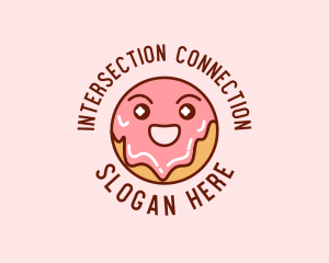 Happy Sweet Donut logo design