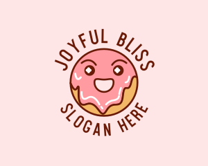 Happy Sweet Donut logo design