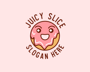 Happy Sweet Donut logo design