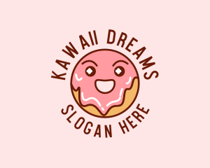 Happy Sweet Donut logo design