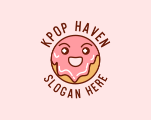 Happy Sweet Donut logo design