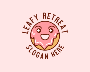 Happy Sweet Donut logo design