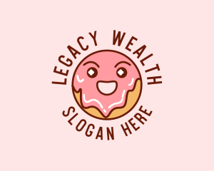 Happy Sweet Donut logo design