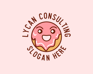 Happy Sweet Donut logo design