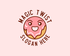 Happy Sweet Donut logo design