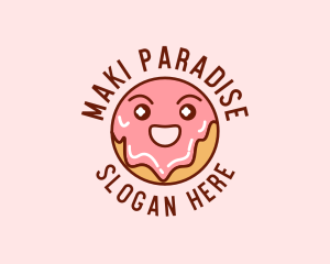 Happy Sweet Donut logo design