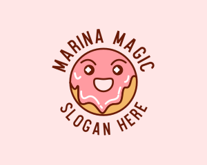 Happy Sweet Donut logo design