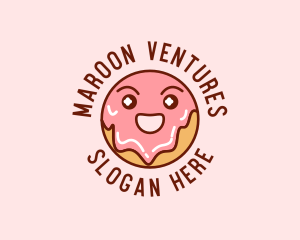 Happy Sweet Donut logo design