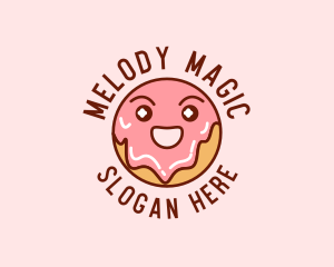 Happy Sweet Donut logo design