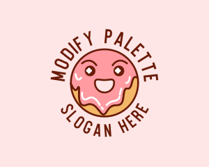 Happy Sweet Donut logo design