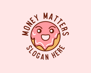 Happy Sweet Donut logo design