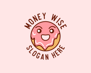 Happy Sweet Donut logo design