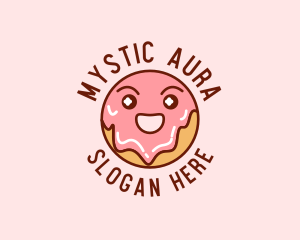 Happy Sweet Donut logo design