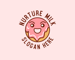 Happy Sweet Donut logo design