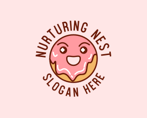 Happy Sweet Donut logo design