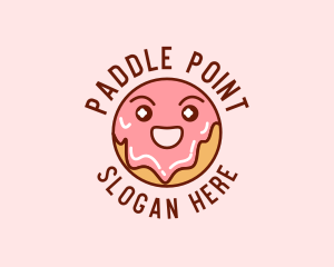 Happy Sweet Donut logo design