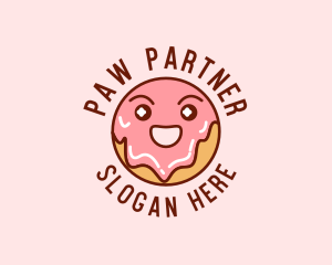 Happy Sweet Donut logo design