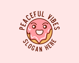 Happy Sweet Donut logo design