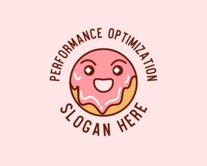 Happy Sweet Donut logo design