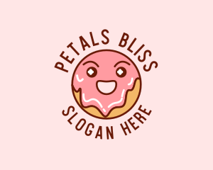 Happy Sweet Donut logo design