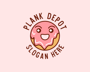 Happy Sweet Donut logo design