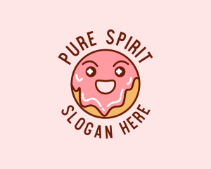 Happy Sweet Donut logo design