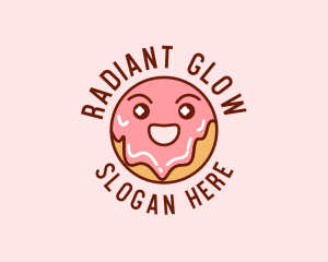 Happy Sweet Donut logo design