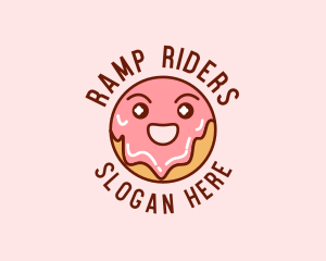 Happy Sweet Donut logo design