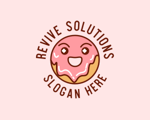 Happy Sweet Donut logo design