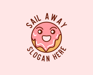 Happy Sweet Donut logo design