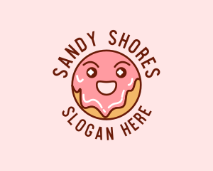 Happy Sweet Donut logo design