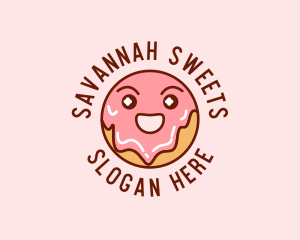 Happy Sweet Donut logo design