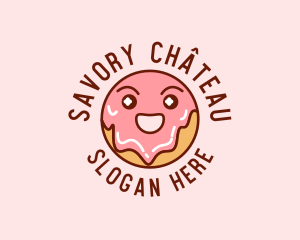 Happy Sweet Donut logo design