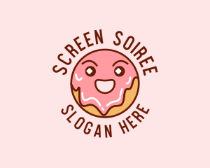 Happy Sweet Donut logo design