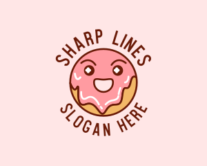 Happy Sweet Donut logo design